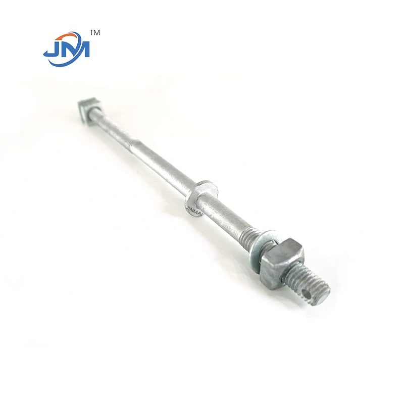 Hot Dip Galvanizing Single And Double Upset Spool Bolt